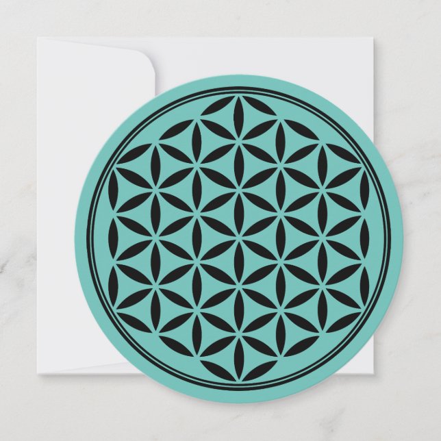 FLOR DA VIDA - Símbolo de Geometria Sagrado cheio  (Frente)