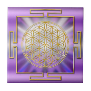 FLOR DA VIDA - yantra dourado