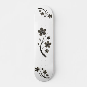 Flor de ameixa - Design botânico no skate