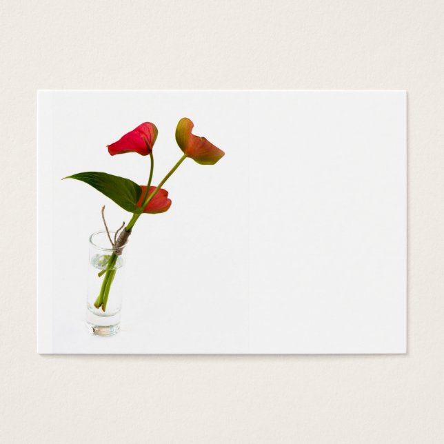 Flor de Anthurium em vidro (Frente)