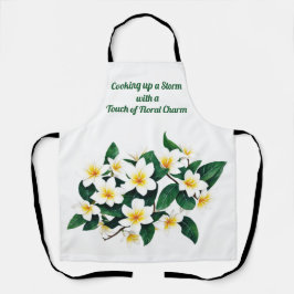 Flor de Aquarela Branca Frangipani