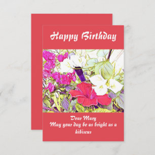 Flor de Aromas Aquarela Hibiscus Floral Garden Cuj