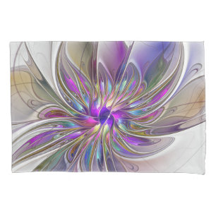 Flor de Arte Abstrato, Enérgica e Colorida