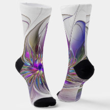 Flor de Arte Abstrato, Enérgica e Colorida