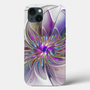 Flor de Arte Abstrato, Enérgica e Colorida