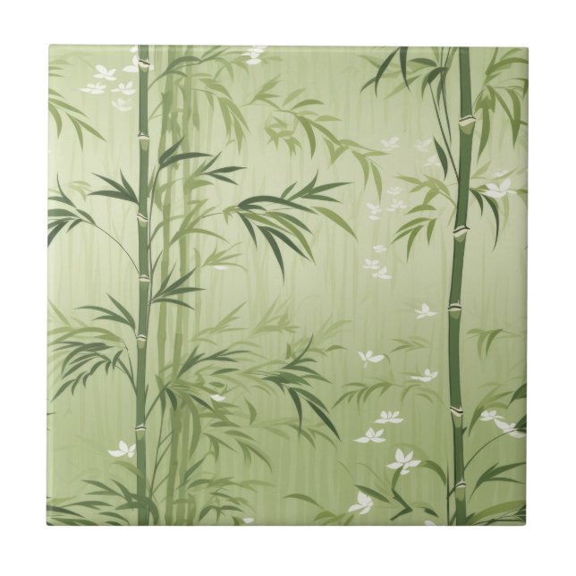 Flor de Bambu Sereno Asiático (1) (Frente)
