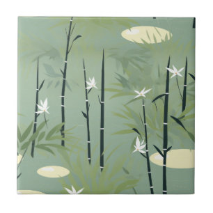 Flor de Bambu Sereno Asiático (11)
