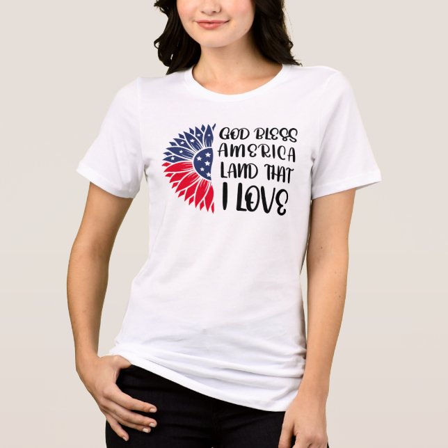 Flor de Bandeira Americana com Bênção Sensível (Frente)