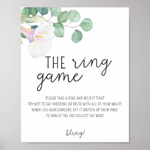 Flor de Calla - Coloque um anel no poster de jogo