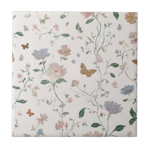 Flor de Campo Elegante & Toile-De-Jouy de Borbolet