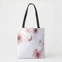 Flor de cereja simples, mas elegante| Saco de Tote