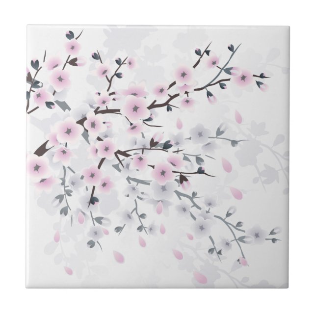 Flor de Cerejeira Pastel Ilustrativa (Frente)