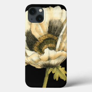 Flor de Creme no Fundo Preto