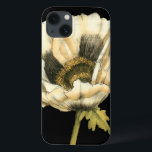 Flor de Creme Poppy no Fundo Preto<br><div class="desc">Este pedaço de papoila creme de Jennifer Goldberger parece que está florescendo bem diante de seus olhos. O fundo preto separa a flor,  deixando-a atingir sua visão em toda sua glória. Uma peça divertida que pareceria excelente em qualquer parede!</div>