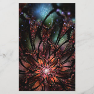 Flor de fantasia fractal macia e tenra