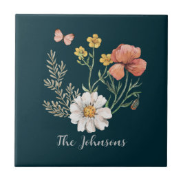 Flor de Flor Botânico Personalizado Boho