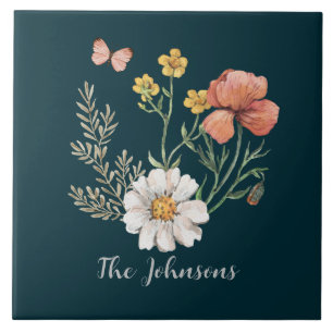 Flor de Flor Botânico Personalizado Boho