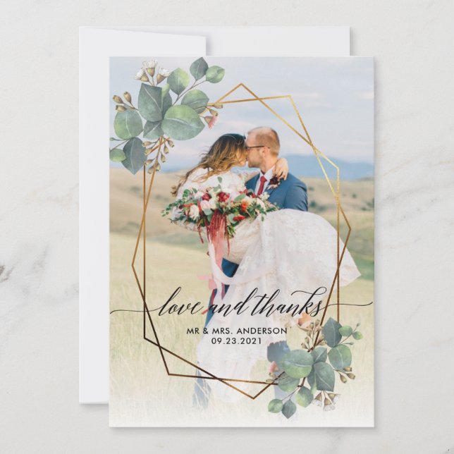 Flor de Frame Geométrico Dourada (Frente)