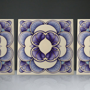 Flor de Jacarandá de Lisboa Inspirada no Art Nouve