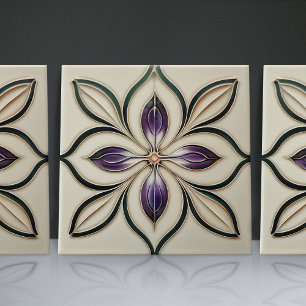 Flor de Jacarandá de Lisboa Inspirada no Art Nouve