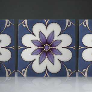 Flor de Jacarandá de Lisboa Inspirada no Art Nouve