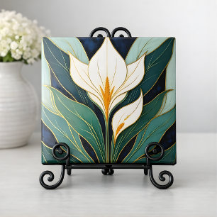 Flor de Lírio Calla Art Déco