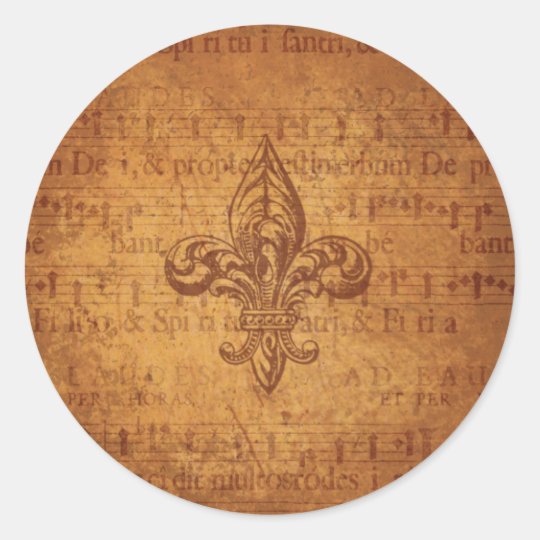Flor de lis antiga adesivo Zazzle Adesivo Flor De Lis ~ Flor de lis antiga adesivo Zazzle