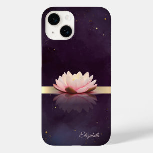 Flor de Lótus Boho Listra Dourada