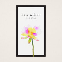 Flor de Lotus de Cor de Água Moderna Elegante