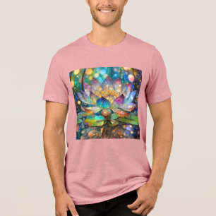 Flor de Lótus Iluminada em Flor