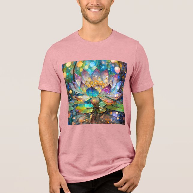Flor de Lótus Iluminada em Flor (Frente)