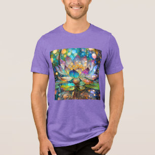 Flor de Lótus Iluminada em Flor