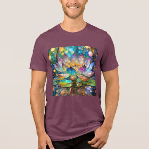 Flor de Lótus Iluminada em Flor