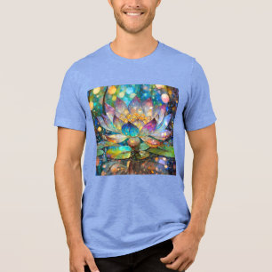 Flor de Lótus Iluminada em Flor