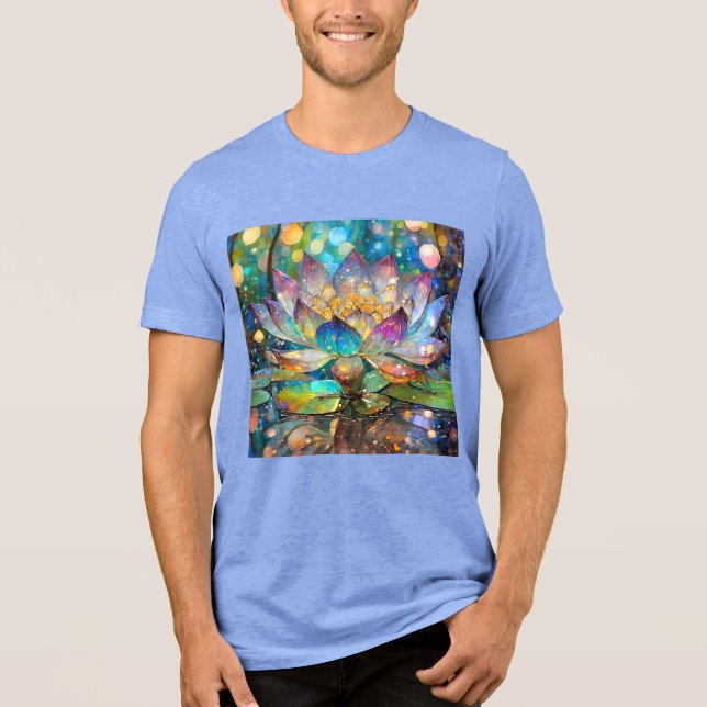 Flor de Lótus Iluminada em Flor (Frente)