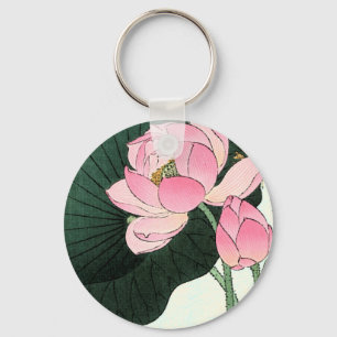 Flor de Lotus Japonês - Chaveiro de Arte Finas da