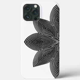 Flor de Lotus Preto e Branco