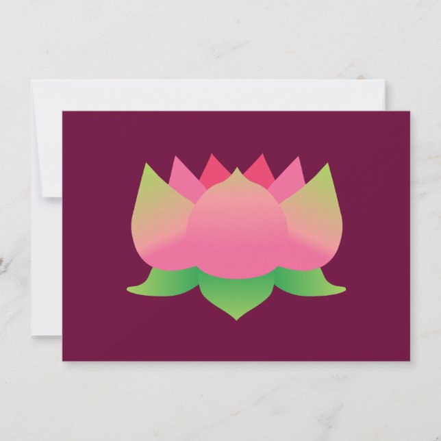 Flor de Lotus Rosa (Frente)
