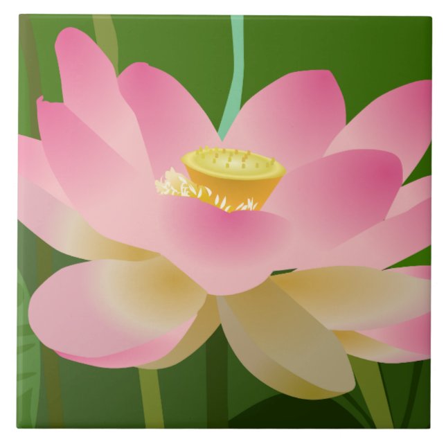 Flor de Lotus Rosa (Frente)