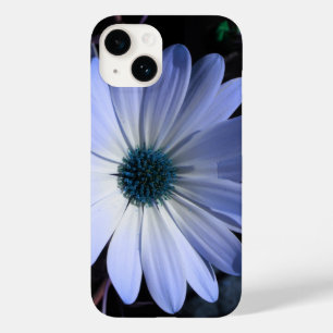 Flor de margarida azul