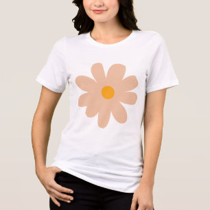 Flor de Margarida Pastel Minimal – Estética Retro