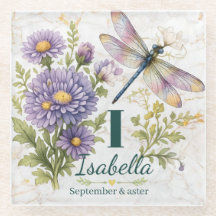 Flor de Nascimento de Setembro Aster & Libélula