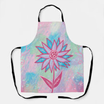 Flor de Pastel, desenhado à mão,