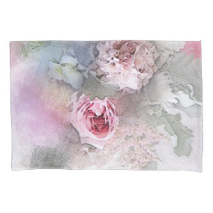 Flor de Rosas de Aquarela Elegante Moderna Floral