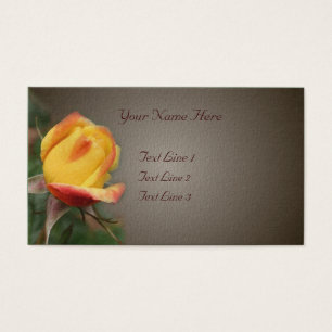 Flor De Rosebuto Amarelo Em Marrom