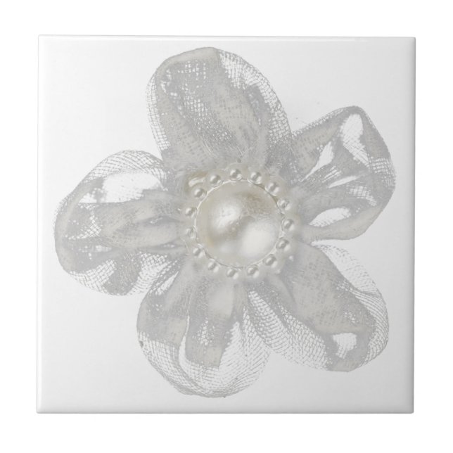 Flor de tula de cinza clara (Frente)