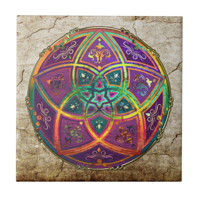 Flor de Venus do ouro antigo oriental do fineART (Frente)