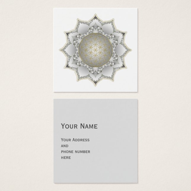 Flor De Vida - Blossomas Mandala 1 (Frente & Verso)