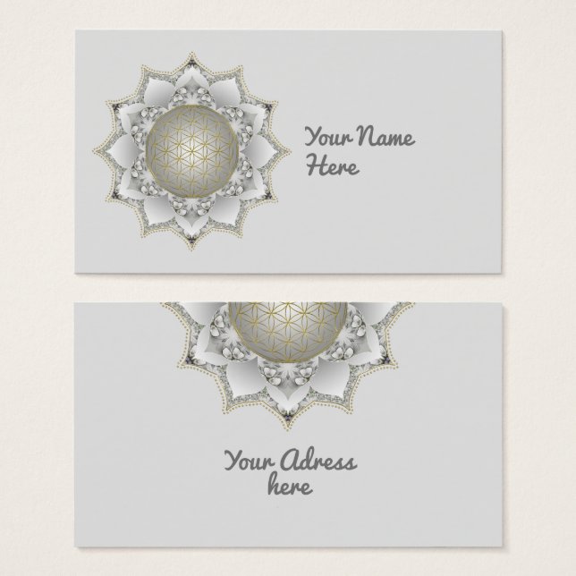 Flor De Vida - Blossomas Mandala 1 (Frente & Verso)