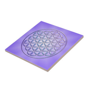 Flor de Vida / Blume des Lebens - violeta de selo